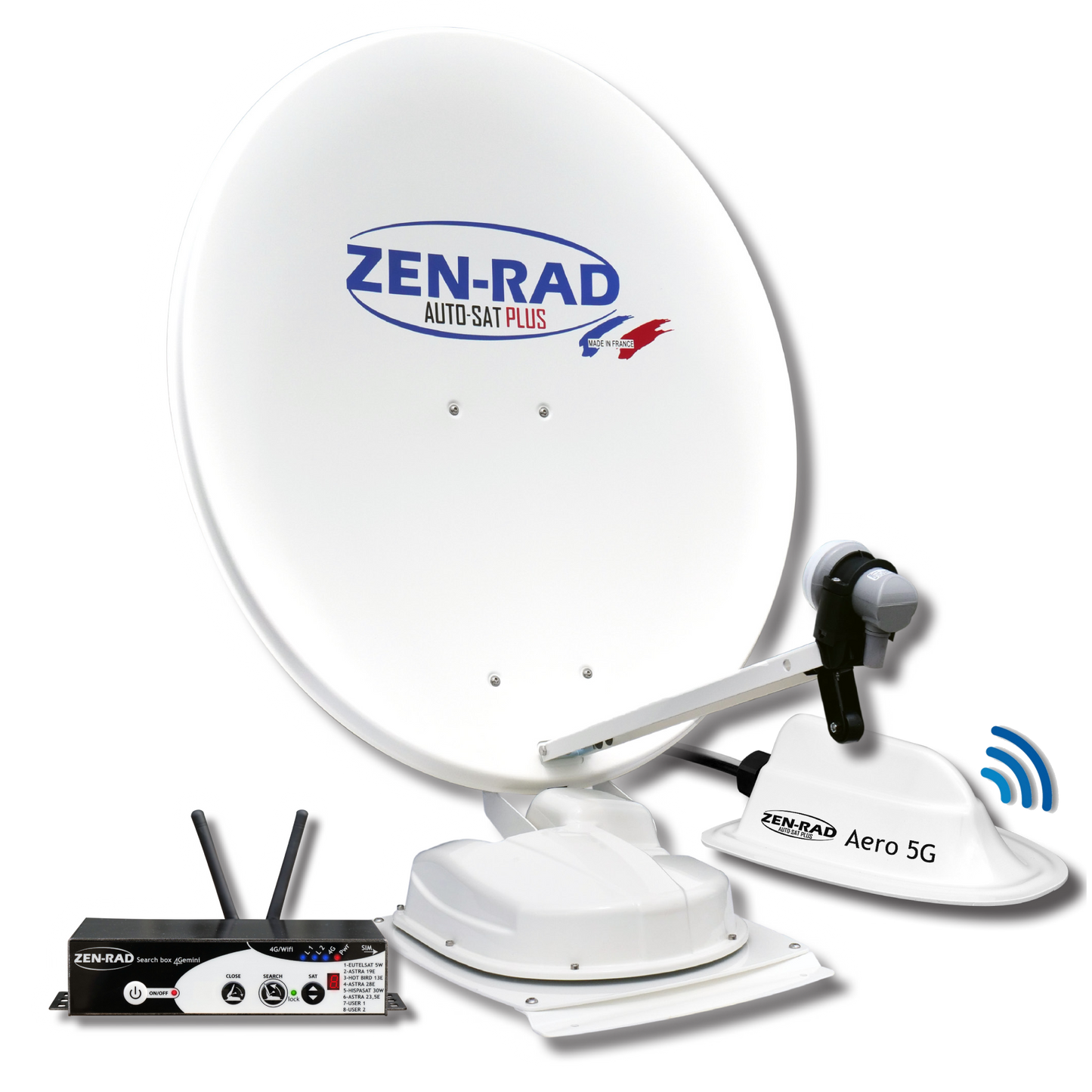 🏷️Antenne satellite automatique + Internet - AUTO-SAT 4Gemini 85 + SEARCH BOX 4Gemini