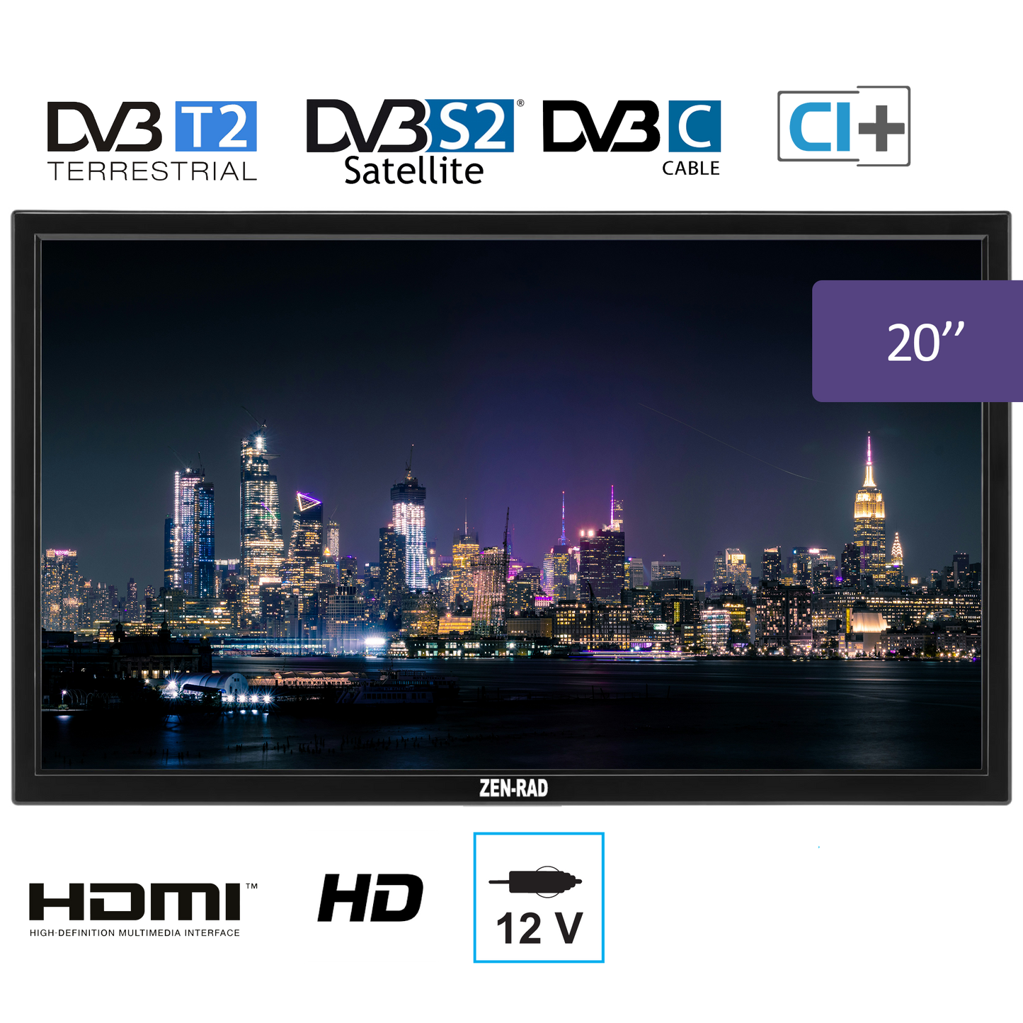 Téléviseur pour camping-car - 20" Reconditionné