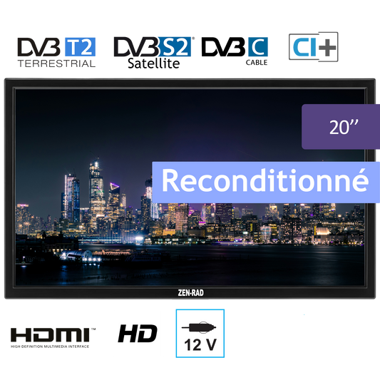 Téléviseur pour camping-car - 20" Reconditionné