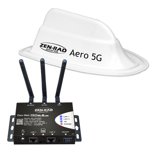 Exclusivité Web - Pack Routeur Internet WiFi ZEN-NET PRO 4G  + Antenne Internet 5G Aero
