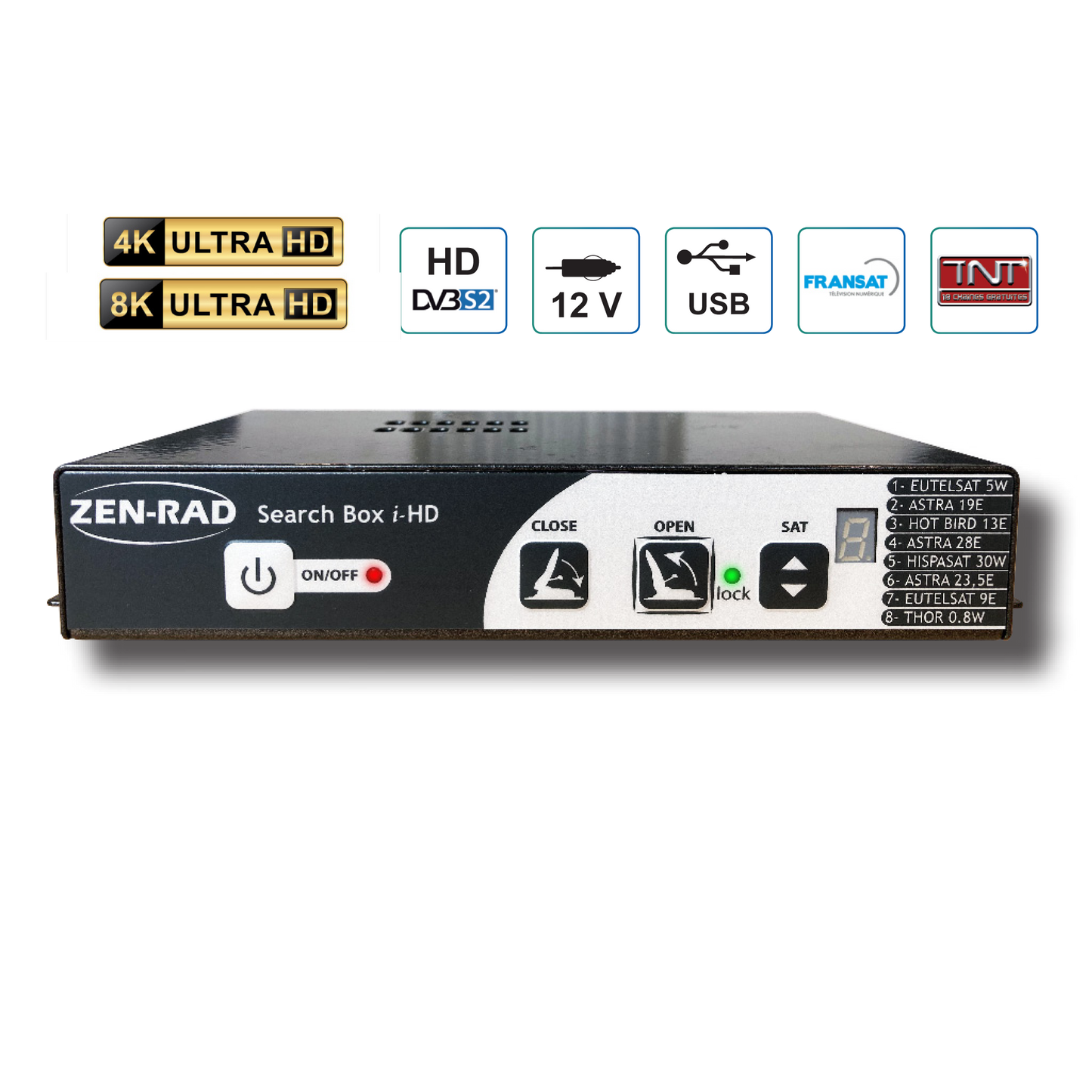Antenne satellite automatique - AUTO-SAT Compact 60 + SEARCH BOX i-HD