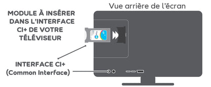 Module TV Satellite CI+ 1.3 FRANSAT NEOTION (Carte incluse 4 ans) 2026